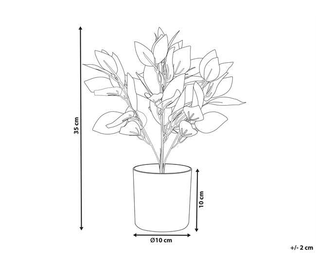 Beliani Planta artificial TRADESCANTIA Verde