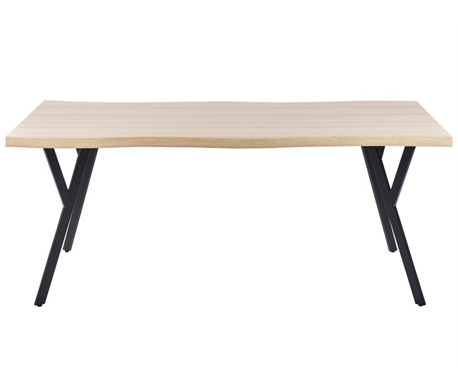 Beliani Mesa de jantar ALTON Castanho