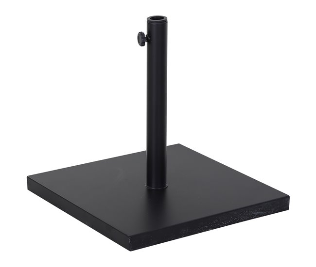 Base Chapéu de Sol com Roda Aço Outsunny 45x45 Preto