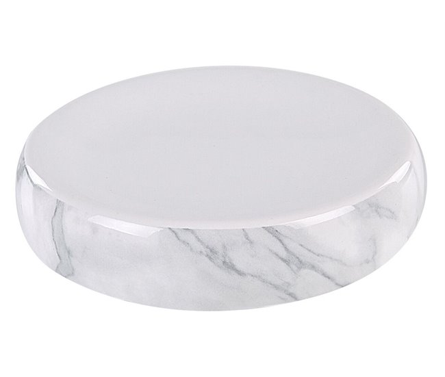 Beliani Conjunto de accesorios de baño ARAUCO Branco
