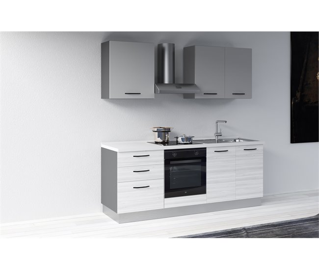 Cozinha GILDA 2.0 Direita Branco/cinza