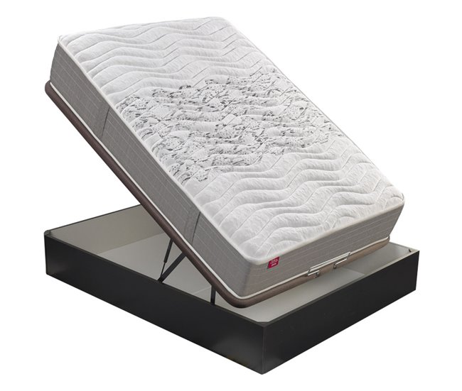 Colchão SKYLIGHT 8 K PIKOLIN de espuma Adaptex + sommier grátis Grupo Pikolin cor wengué 