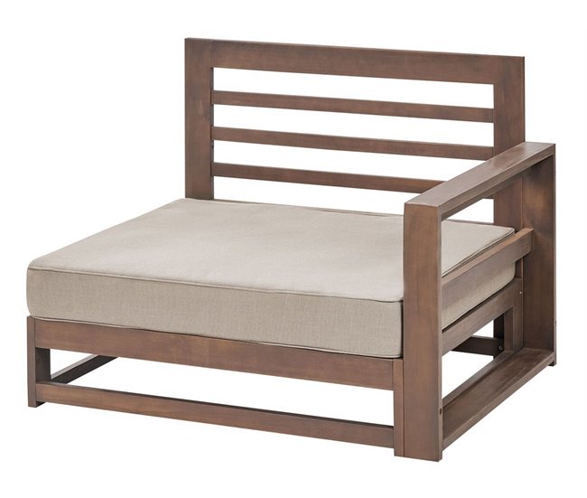 Beliani Conjunto lounge Madeira de acácia com certificado FSC® TIMOR Madeira