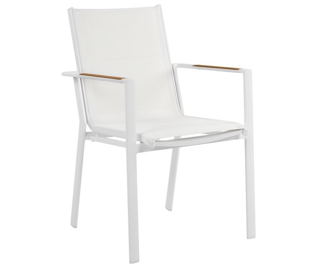 Beliani Cadeira de jardim BUSSETO Branco
