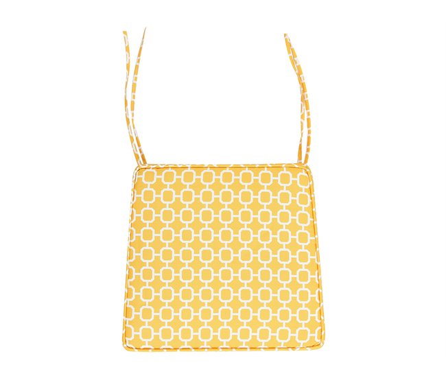 Beliani Almofada de assento para exterior TERNI 34x37 Amarelo