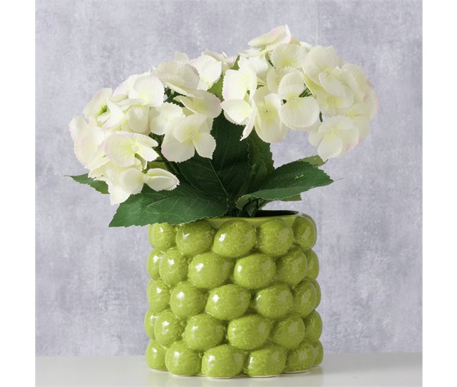 Vaso de flores LIME 14cm vaso de porcelana da marca BOLTZE  Verde