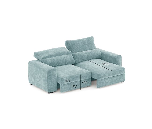 Sofá conversível em cama LANDON Verde