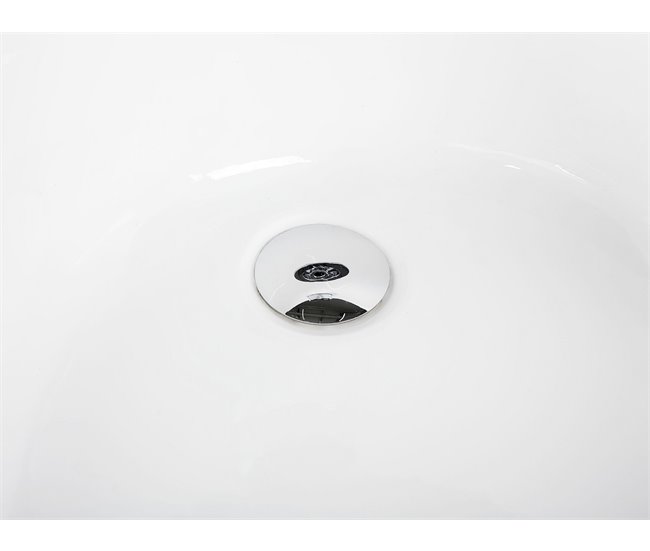Beliani Banheira de esquina NEIVA 100x150 Branco Brillo