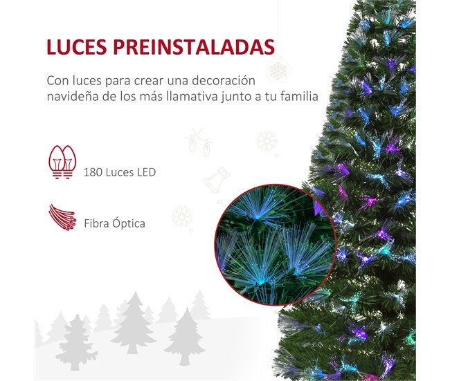 Árvore de Natal Artificial Metal e PVC HOMCOM, casa - natal Verde