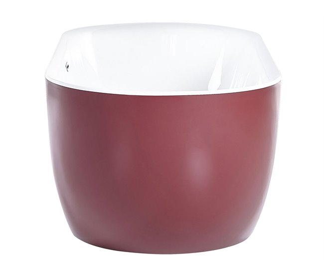Beliani Bañera independiente CARRERA 80x170 Vermelho