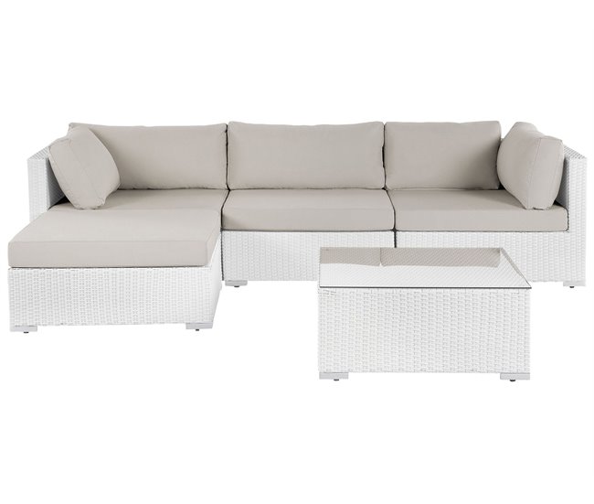 Beliani Conjunto lounge SANO Areia
