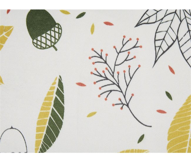 Beliani Almofada decorativa MULLEIN Branco/ Bege