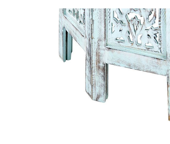 Beliani Mesa auxiliar BORAI Azul Claro