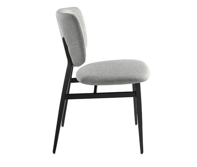 ANGEL CERDA Cadeira em tecido cinzento claro Cinza