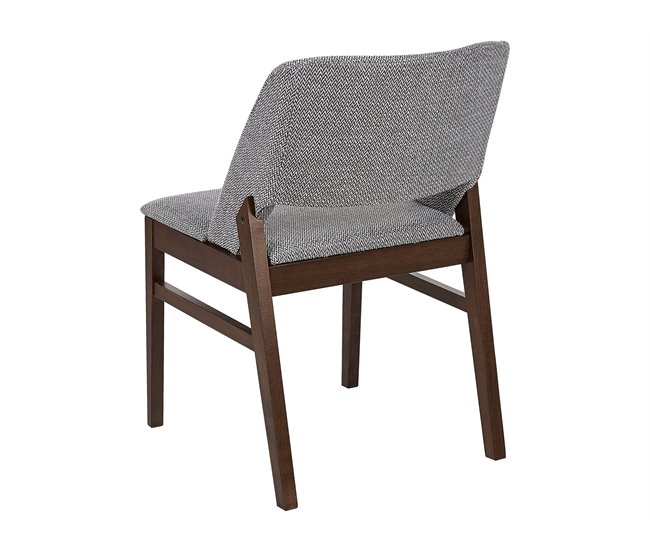 Beliani Silla de comedor BELLA Cinza Claro