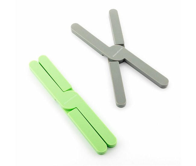 Bases Individuais Dobráveis em Silicone Cinza