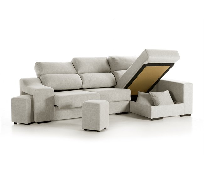 Chaise longue LUCIA IV Cinza Claro