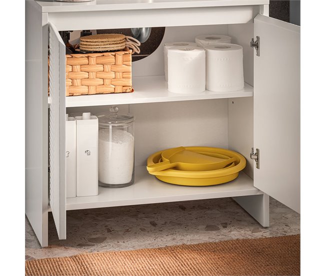 Armário de lavatório para lavatório BZR157-W SoBuy PT Branco