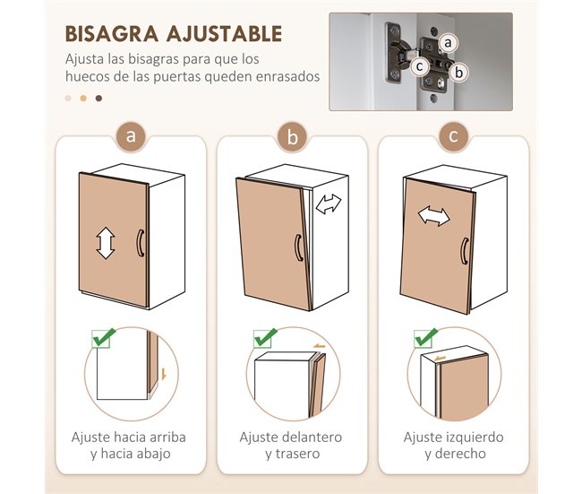 Armário de Cozinha MDF e Melamina de Madeira HOMCOM Branco