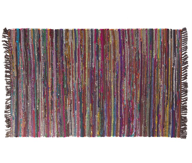 Beliani Entrelaçado DANCA 140x200 Cinza Escuro