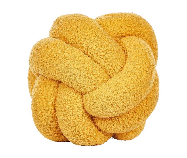 Beliani Almofada decorativa MALNI 19x19 Amarelo