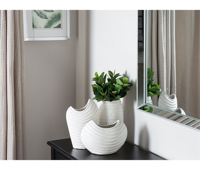 Beliani Jarro decorativo LINZI Branco
