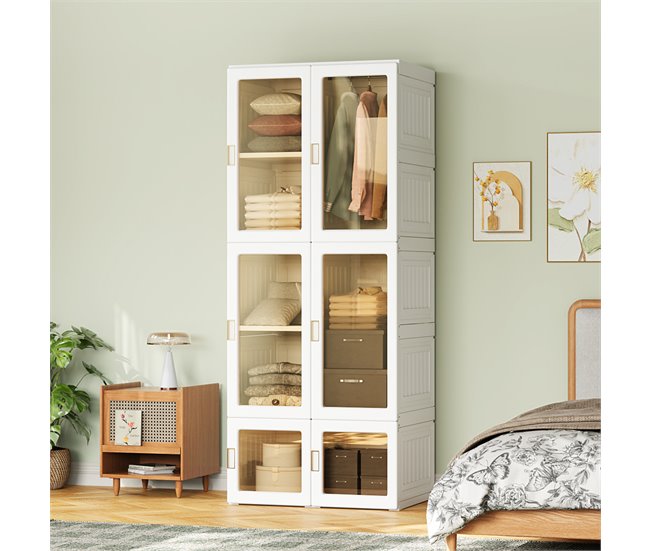 Armário Dobrável Portátil Branco