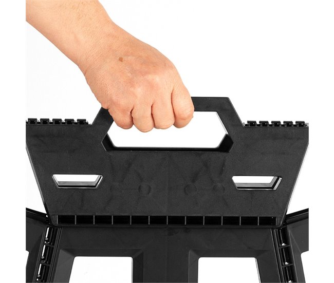 Aktive Taburete plegable camping extraresistente Preto