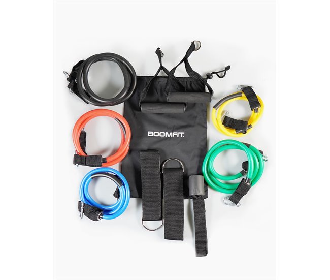 Kit 5 elásticos de resistência - BOOMFIT Multicor