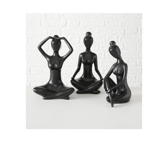 Figura decorativa YOGA preta sortida marca BOLTZE Preto