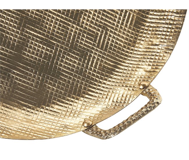 Beliani Prato decorativo DEORIA Dourado
