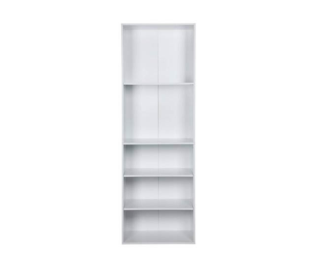 Módulo de roupeiro com 5 prateleiras, painéis laminados 60 Branco