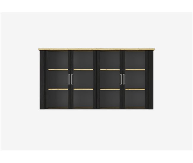 Set de 2 Leds quadrados SEQUOIA Preto
