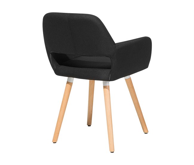 Beliani Silla de comedor CHICAGO Azul Marino