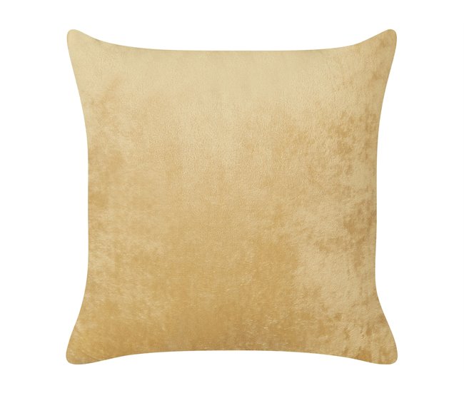 Beliani Almofada decorativa SITAPUR Mostarda
