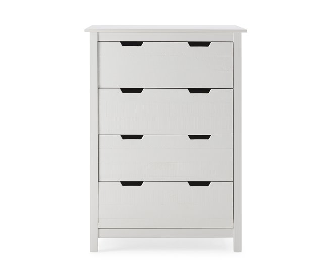 Cómoda julieta 4 gavetas branco