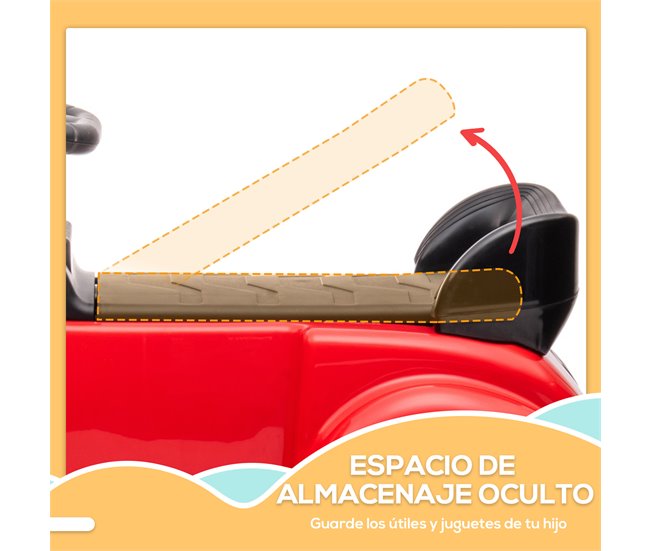 Carro Andador para Crianças PP e Metal AIYAPLAY Vermelho