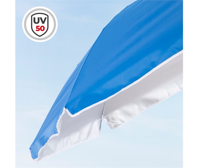 Guarda-sol Aktive compacto e inclinável UV50 c/capa Azul