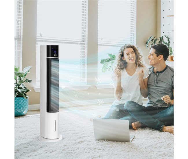 Ventoinha de Torre ABS HOMCOM, casa - aquecimento e climatização Multicor