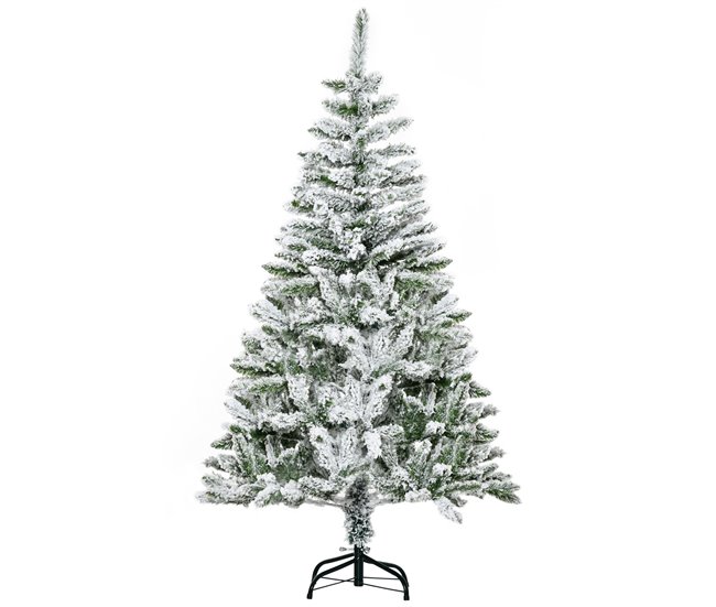 Árvore de Natal Artificial PVC e Aço HOMCOM, casa - natal Verde