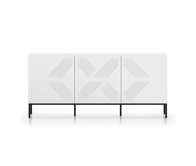 Aparador de 3 portas Aura Branco
