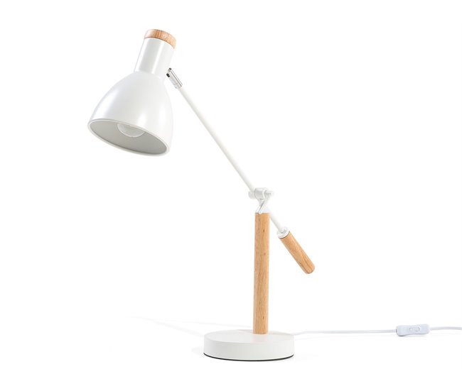 Beliani Iluminação para escritório PECKOS Branco