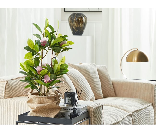 Beliani Planta artificial MAGNOLIA Verde