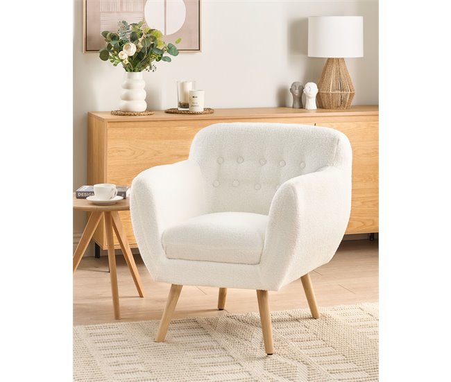 Beliani Poltrona MELBY Branco