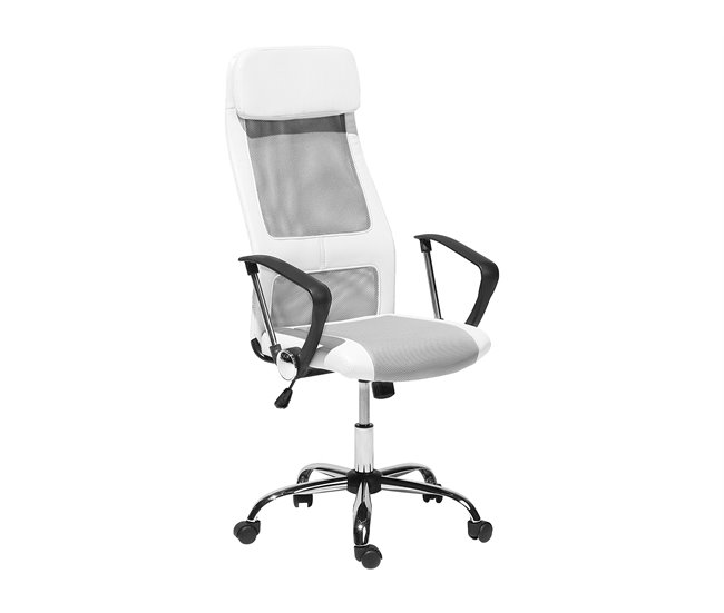 Beliani Cadeira de escritório PIONEER Branco