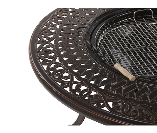 Beliani Mesa de jardim MANFRIA Castanho