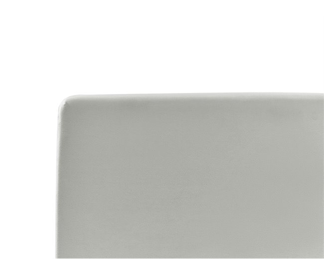 Beliani Cama com armazenamento Veludo BOUSSE 171x219 Bege