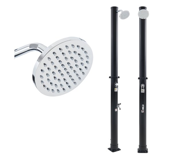 Ducha solar Frerievn com chuveiro de pé 18L [casa.pro] Preto