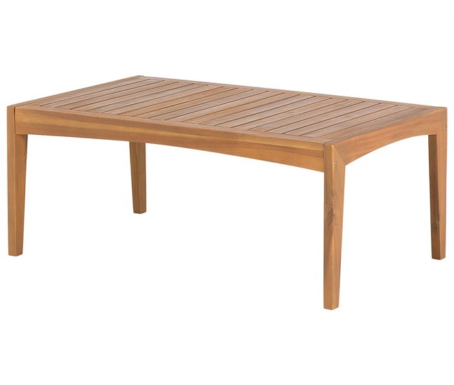 Beliani Conjunto de jardín Madera de acacia con certificado FSC® PATAJA Cinza Escuro