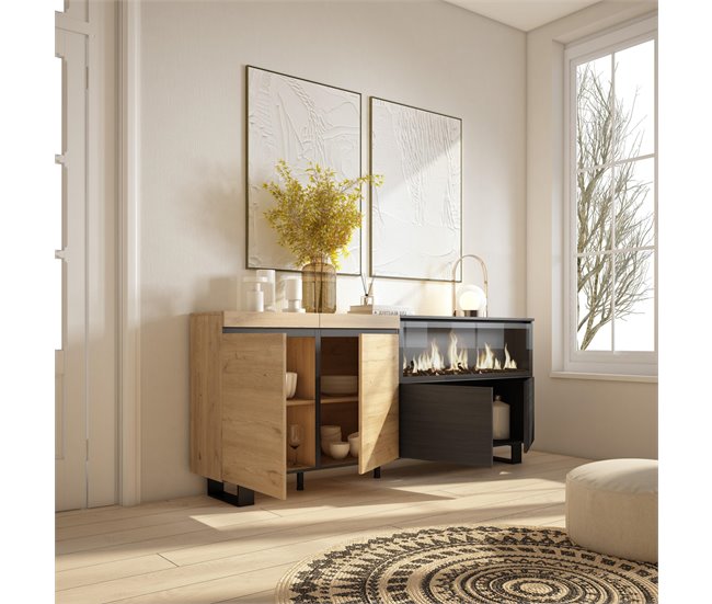 Aparadores para sala de estar 208 Carvalho Artisan